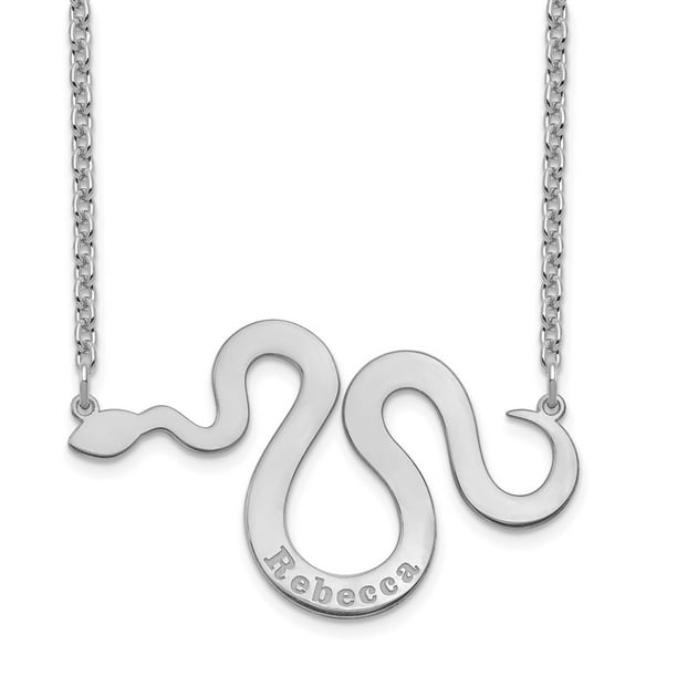 Woman's Apple With Snake Pendant 925 Sterling Silver Three-Dimensional Jewelry